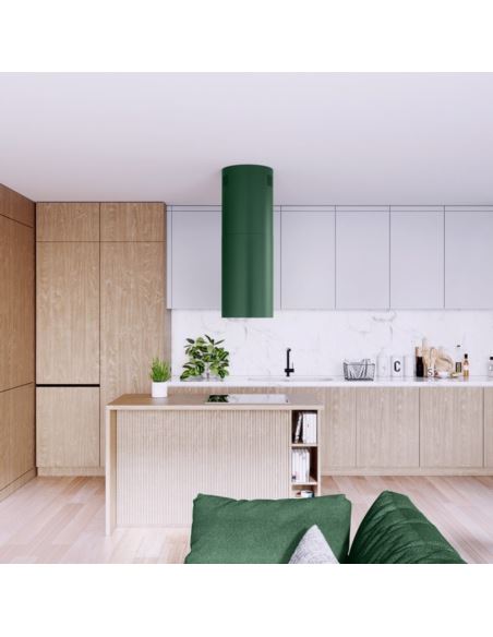Okap kuchenny Globalo Cylindro Isola 39.5 Green