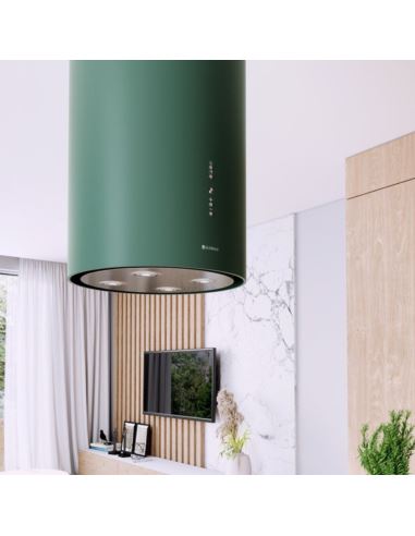 Okap kuchenny Globalo Cylindro Isola 39.5 Green