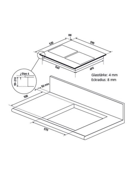 Płyta zint. z okap. GLOBALO Oranier KXI 1062