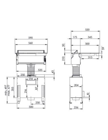 Płyta zint. z okap. GLOBALO Oranier KXI 1062