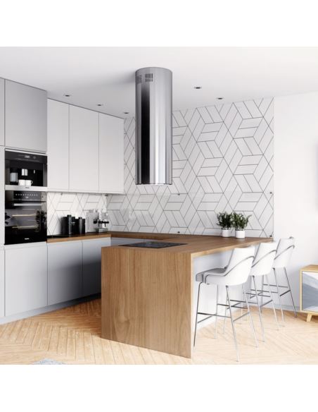 Okap kuchenny Globalo Heweno Isola 39.1 Inox