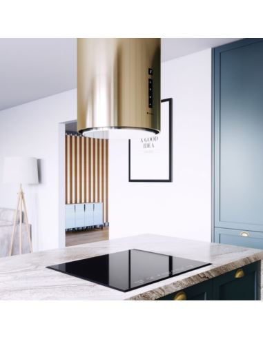 Okap kuchenny Globalo Heweno Isola 39.1 Light Gold