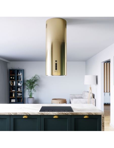 Okap kuchenny Globalo Heweno Isola 39.1 Light Gold