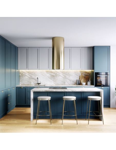 Okap kuchenny Globalo Heweno Isola 39.1 Light Gold