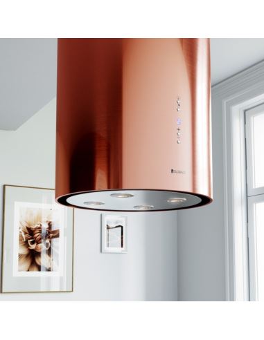 Okap kuchenny Globalo Asterio Isola 39.1 Miedź