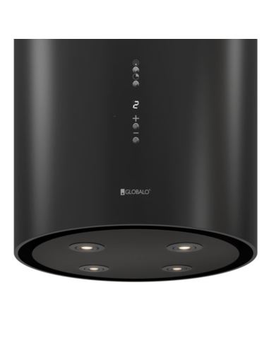 Okap kuchenny Globalo Cylindro Isola 39.6 Black
