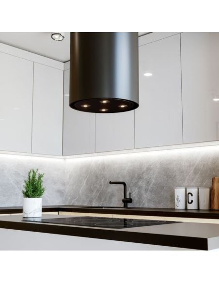 Okap kuchenny Globalo Cylindro Isola 39.6 Black