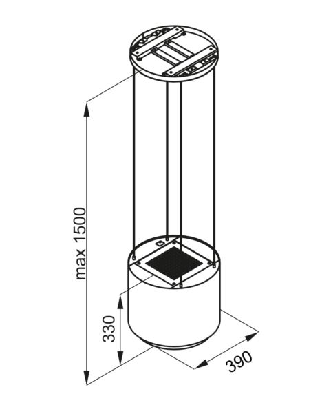 Okap kuchenny Globalo Arenoflow 39.3 Gold