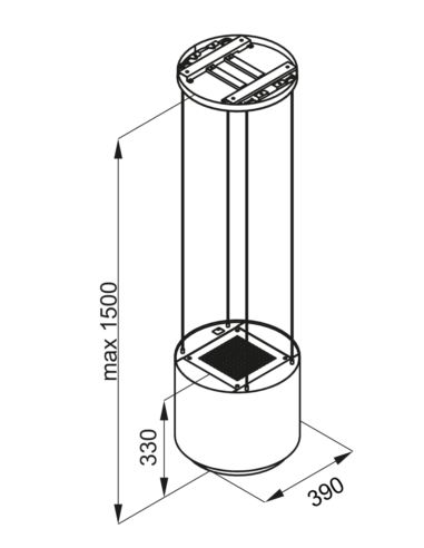 Okap kuchenny Globalo Arenoflow 39.2 Rose