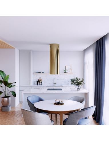 Okap kuchenny Globalo Cylindro Isola 39.6LightGold