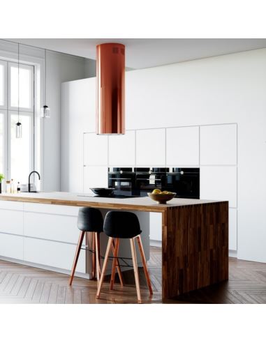 Okap kuchenny Globalo Cylindro Isola 39.6 Miedź