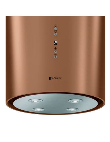 Okap kuchenny Globalo Cylindro Isola 39.6 MiedźMat