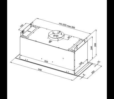 Okap kuchenny Globalo Agendero 60.2 White