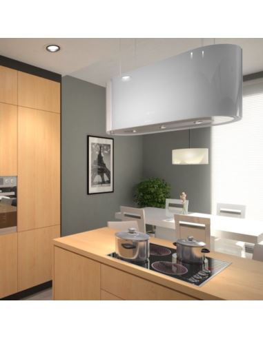 Okap kuchenny Globalo Argentelo 80.4 White