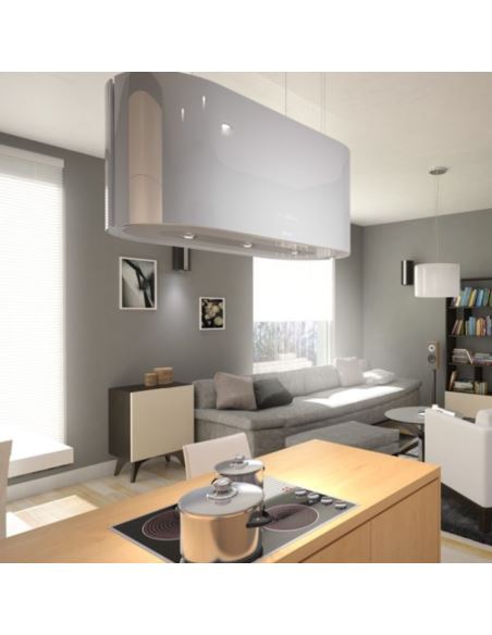 Okap kuchenny Globalo Argentelo 80.4 White