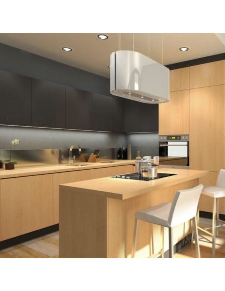 Okap kuchenny Globalo Argentelo 80.4 White