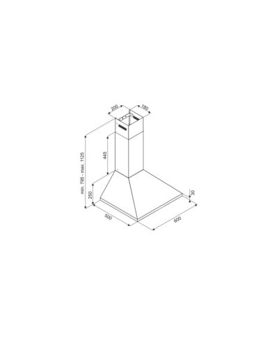 Okap kuchenny Globalo Bertez 60.1 Black