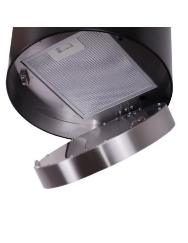 Okap kuchenny Globalo Cylindro Isola 39.4 Black