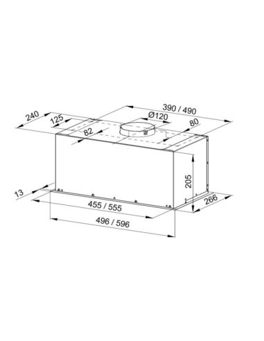 Okap kuchenny Globalo Delico 60.1 Black