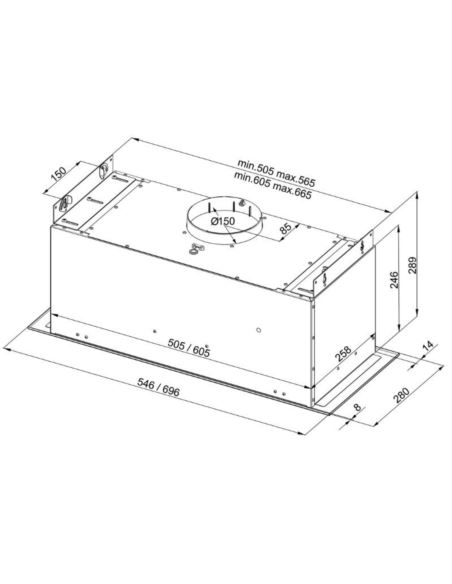 Okap kuchenny Globalo Laizeno 60.2 Black