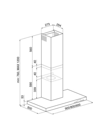 Okap kuchenny Globalo Nomina 80.4 Sensor