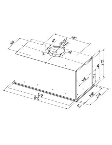 Okap kuchenny Globalo Retio 60.1 Inox