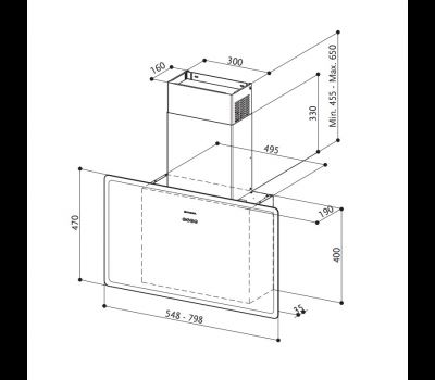 Okap Faber GLAM-FIT BK 55