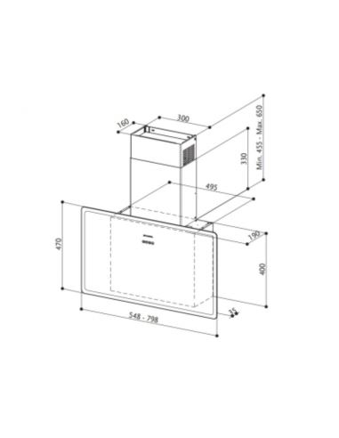Okap Faber GLAM-FIT BK 80