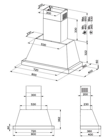Okap Faber THEA EV8 DG MATT SC