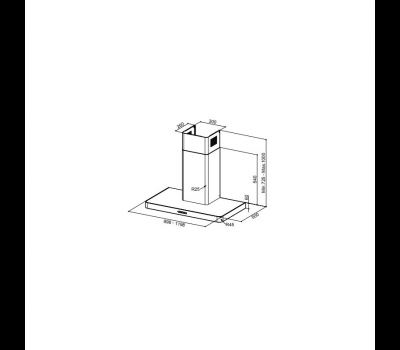 Okap Faber T-Light EVO WH matt 90