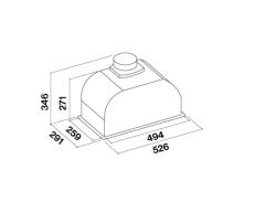 Okap Falmec Burano 50 stalowy