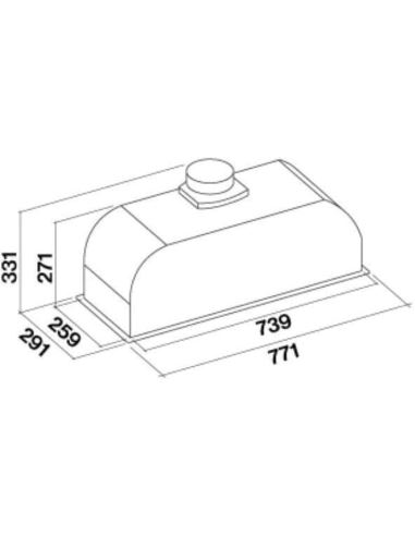 Okap Falmec Burano 70 inox