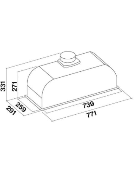 Okap Falmec Burano 70 inox