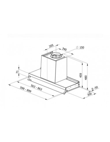 Okap Galvamet Aria-In 60/F Inox