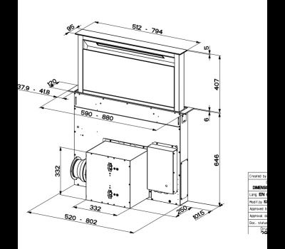 Okap Faber FABULA EVO+ BK 60