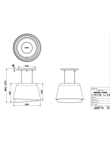 Okap Faber BELLE PLUS GOLD/WARM DG MATT