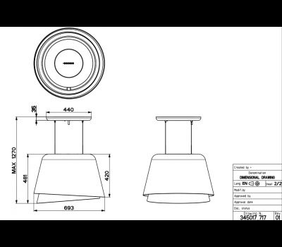 Okap Faber BELLE PLUS GOLD/WARM DG MATT