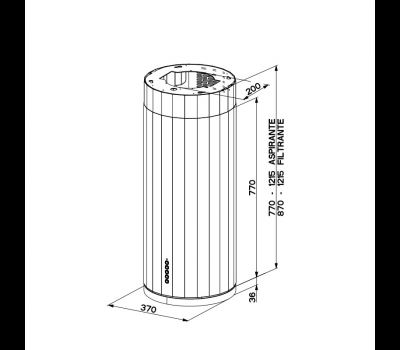 Okap Faber CORINTHIA Isola DG