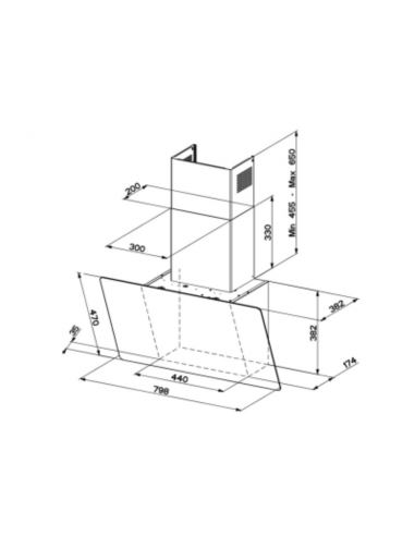Okap Faber GLAM-LIGHT EVO WG1C/WG3C