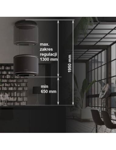 Okap Faber ODETTE PLUS BK MATT