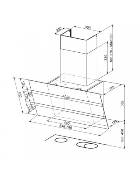 OKAP FABER STEELMAX EV8 LED WH/X 55