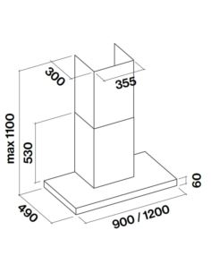 Okap Falmec Plane Isola NRS 90 2