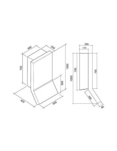 Okap Falmec Rialto 55 H100