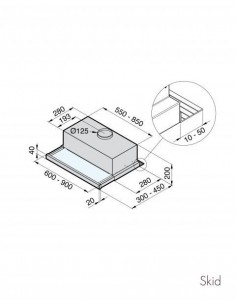 Okap Galvamet Skid 60/A Grey 2