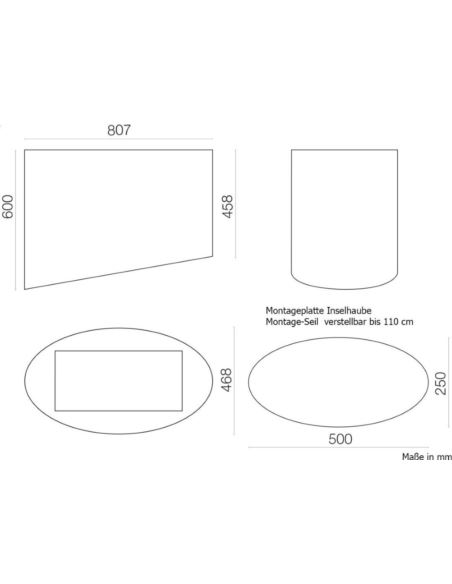 Okap Falmec Spring E.ion Isola 80 biały