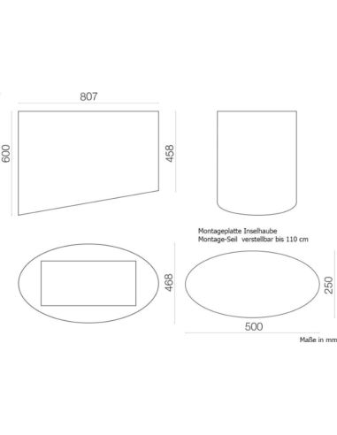 Okap Falmec Spring E.ion Isola 80 czarny