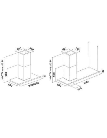 Okap Falmec Zenith NRS Isola 120