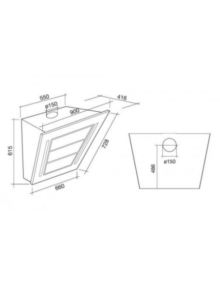 Okap Falmec Diamante 90