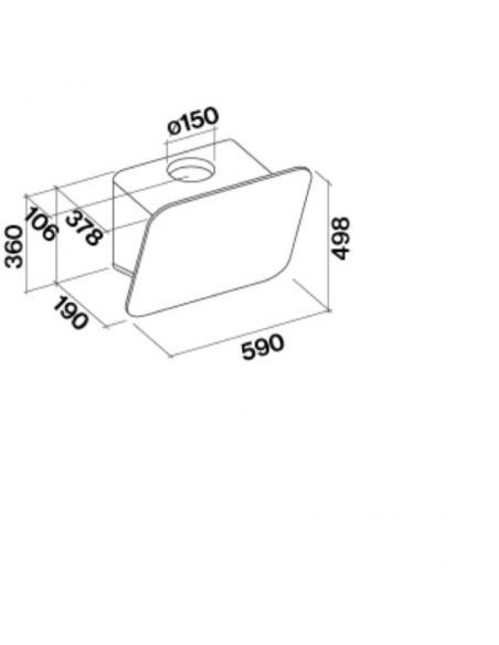 Okap Falmec Tab 60 fasteel