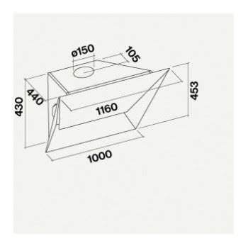 Okap Falmec Prisma 115 Czarny